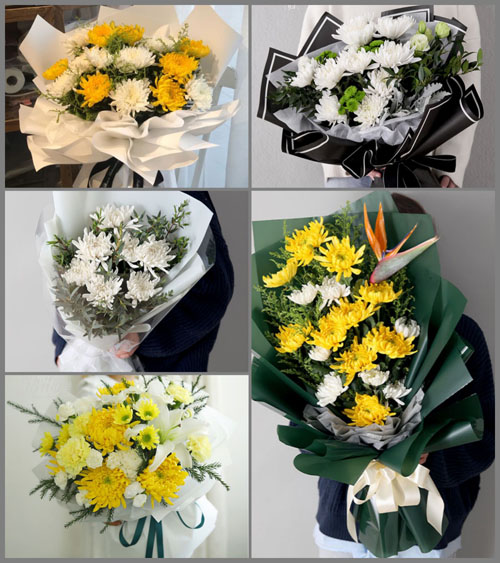 浙江省丽水龙泉市龙南乡白事花束代送